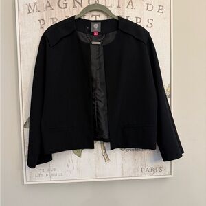Vince Camuto Black Blazer Structured Minimalist Design